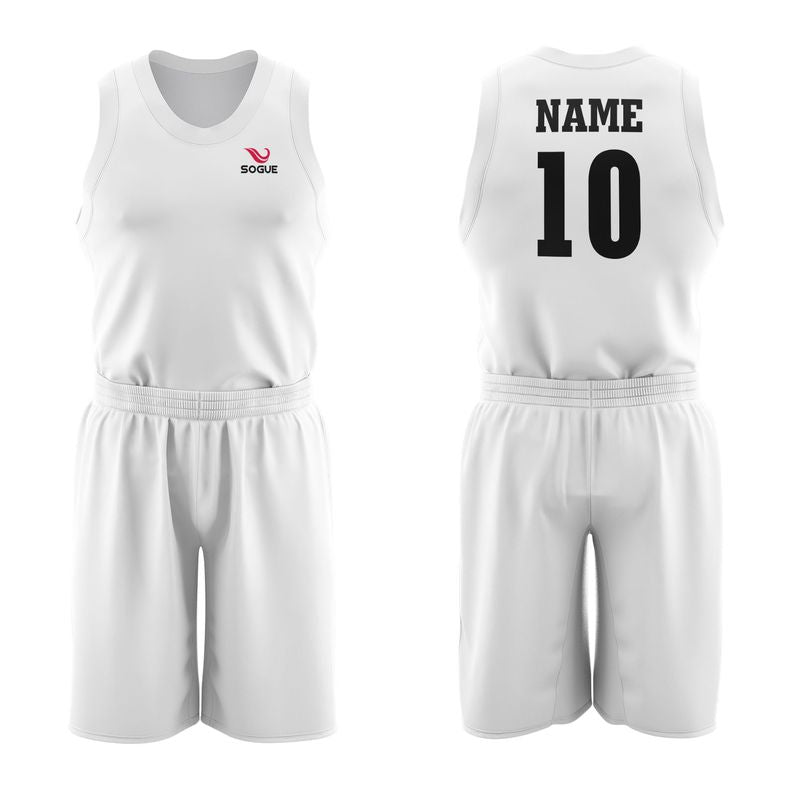 Basketball Uniform With R-neck Collar