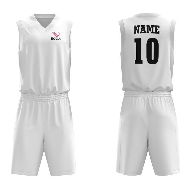 Men's Basketball Uniform With V-neck Collar