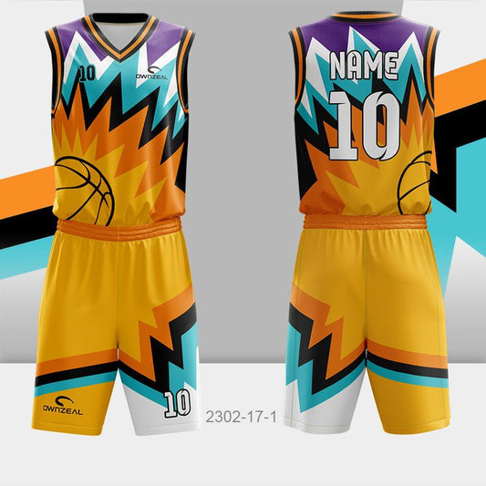 Customized Sublimation Basketball Uniform 034