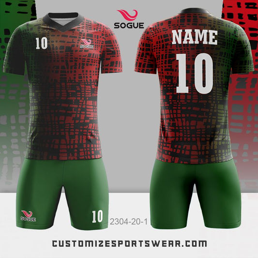 customized sublimation soccer uniform 175