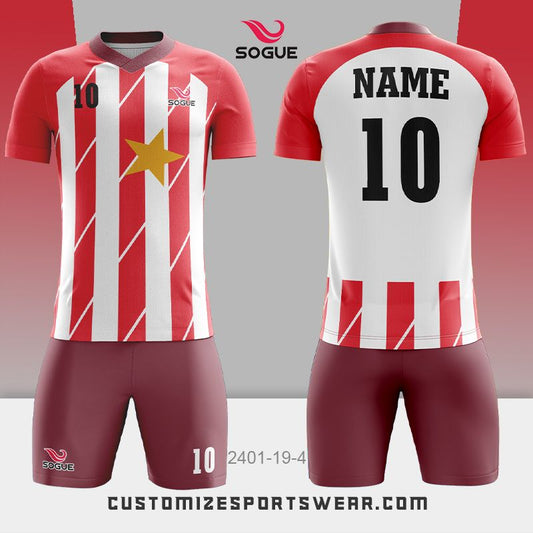customized sublimation soccer uniform 474