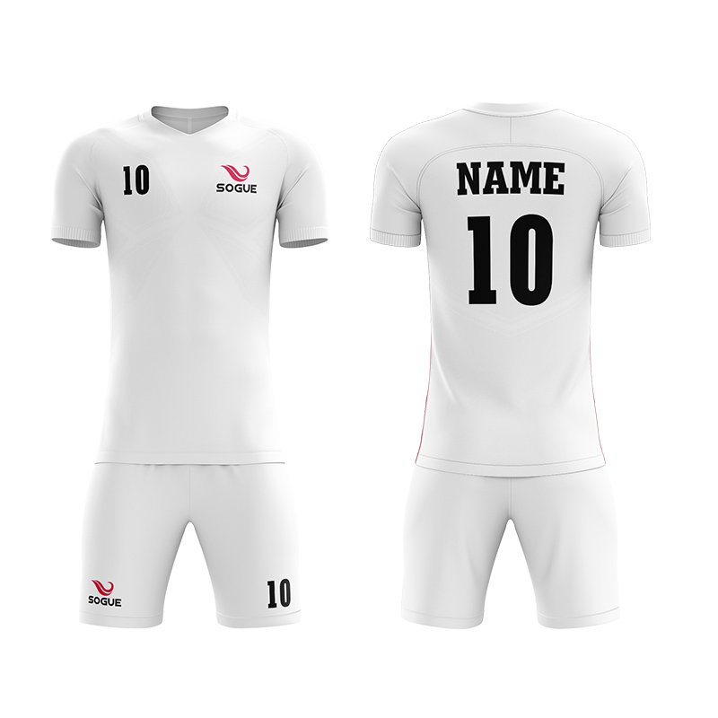 Raglan Sleeve Soccer Uniform With V-neck Collar